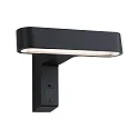 LED Wandleuchte ITO PIR Außenleuchte IP44, mit Bewegungssensor, 7W, 3000K, horizontal, anthrazit
