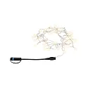 light chain PLUG & SHINE LIGHT CHAIN 5 short IP44, black dimmable