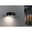 Paulmann LED Solar-Wandleuchte ADYA, mit PIR-Sensor, IP44, 2.5W 3000K 200lm, schwarz