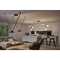 Paulmann LED Systemleuchte ULine PENDEL CONE, Ø 35cm, 48V DC, 12W 3000K 560lm, CRi>90, mattschwarz / opal