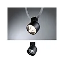 Paulmann LED Systemleuchte ULine SPOT RONDE, Ø 8.5cm, 48V DC, 7W 3000K 405lm, CRi>90, kardanisch 360°/45°, mattschwarz / klar