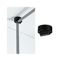 Paulmann ULine Zubehör - Gurt-Halter / Aufbau-Umlenker, universal, rund, mechanisch / isoliert, schwarz