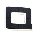 LED Solar-Hausnummer, IP44, indirekt, 3000K, 20lm, Akku wechselbar, schwarz, Buchstabe a