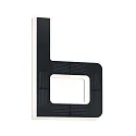LED Solar-Hausnummer, IP44, indirekt, 3000K, 20lm, Akku wechselbar, schwarz, Buchstabe b