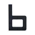 Paulmann LED Solar-Hausnummer, IP44, indirekt, 3000K, 20lm, Akku wechselbar, schwarz, Buchstabe b