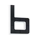 Paulmann LED Solar-Hausnummer, IP44, indirekt, 3000K, 20lm, Akku wechselbar, schwarz, Buchstabe b