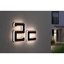 Paulmann illuminated house number IP44, black 