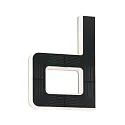 LED Solar-Hausnummer, IP44, indirekt, 3000K, 20lm, Akku wechselbar, schwarz, Buchstabe d