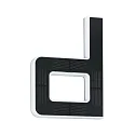 Paulmann LED Solar-Hausnummer, IP44, indirekt, 3000K, 20lm, Akku wechselbar, schwarz, Buchstabe d