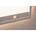 Outdoor LED Panel LAMINA PIR, IP44, mit Bewegungsmelder, eckig, 25x25cm, 230V, 14,5W 3000K 950lm, weiß