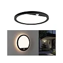 Paulmann Outdoor LED Panel LAMINA PIR, IP44, mit Bewegungsmelder, Rund, Ø 28cm, 230V, 15W 3000K 1200lm, weiß, Schwarz