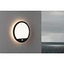 Paulmann Outdoor LED Panel LAMINA PIR, IP44, mit Bewegungsmelder, Rund, Ø 28cm, 230V, 15W 3000K 1200lm, weiß, Schwarz