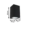 Paulmann LED Außenwandleuchte FLAME, IP44, Up or Down, 1-flammig, 230V, schaltbar, Aluminium, 5.2W 2200K 265lm 75°, Goldlicht