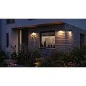 Paulmann LED Außenwandleuchte FLAME, IP44, Up or Down, 1-flammig, 230V, schaltbar, Aluminium, 5.2W 2200K 265lm 75°, Goldlicht