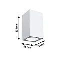 Paulmann LED Außenwandleuchte FLAME, IP44, Up or Down, 1-flammig, 230V, schaltbar, Aluminium, 5.2W 2200K 265lm 75°, Goldlicht, weiß