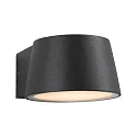 LED Außenwandleuchte CAPEA, IP44, 6W 2200K 550lm 98°, schaltbar, Alumnium, anthrazit / klar