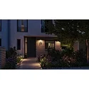 Paulmann LED Außenwandleuchte CAPEA, IP44, 6W 2200K 550lm 98°, schaltbar, Alumnium, anthrazit / klar