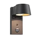 LED Außenwandleuchte CAPEA, IP44, mit Multi-Modus-Sensor, 6W 2200/3000K 450lm 98°, Alumnium, anthrazit / klar