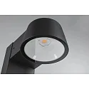 Paulmann LED Pollerleuchte CAPEA, IP44, 50cm, 6W 2200K 450lm 98°, schaltbar, Aluminium, anthrazit / klar