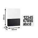 Paulmann Solar LED Hausnummer NEDA PIR, 1W, 2200K, 18lm, IP44, mit Bewegungsmelder, antrazit