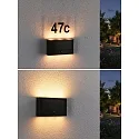 Paulmann Solar LED Hausnummer NEDA PIR, 1W, 2200K, 18lm, IP44, mit Bewegungsmelder, antrazit