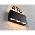 Paulmann Solar LED Hausnummer NEDA PIR, 1W, 2200K, 18lm, IP44, mit Bewegungsmelder, antrazit