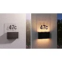 Paulmann Solar LED Hausnummer NEDA PIR, 1W, 2200K, 18lm, IP44, mit Bewegungsmelder, antrazit