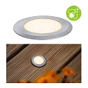 Paulmann Outdoor LED Boden-Einbauleuchte LED GOLD LIGHT POINT, IP65, Ø 5cm, 230V, 2.2W 2200K 60lm 120°, belastbar bis 500kg, Edelstahl