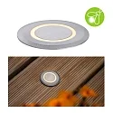 Paulmann Outdoor LED Boden-Einbauleuchte LED GOLD LIGHT RING, IP67, Ø 5cm, 230V, 2.2W 2200K 15lm 120°, belastbar bis 500kg, Edelstahl
