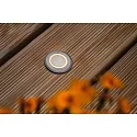 Paulmann Outdoor LED Boden-Einbauleuchte LED GOLD LIGHT RING, IP67, Ø 5cm, 230V, 2.2W 2200K 15lm 120°, belastbar bis 500kg, Edelstahl