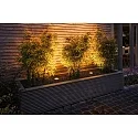 Paulmann Outdoor LED Boden-Einbauleuchte GOLDLICHT, IP65, Ø 11cm, inkl. GU10 LED 4.3W 2200K 320lm 38°, belastbar bis 500kg, Edelstahl