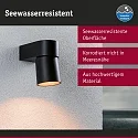 Paulmann Outdoor LED Wandleuchte KIMU, IP44, 230V, CRi>90, schaltbar, kardanisch, anthrazit, 9.5W 2200K 500lm 70°
