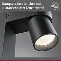 Paulmann Outdoor LED Pollerleuchte KIMU, IP44, 230V, 1-flammig, CRi>90, schaltbar, kardanisch, anthrazit, 7.8W 2200K 500lm 70°