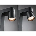 Paulmann Outdoor LED Pollerleuchte KIMU, IP44, 230V, 2-flammig, CRi>90, schaltbar, kardanisch, anthrazit, 2x 7.8W 3000K 500lm 70°