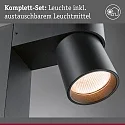 Paulmann Outdoor LED Pollerleuchte KIMU, IP44, 230V, 2-flammig, CRi>90, schaltbar, kardanisch, anthrazit, 2x 7.8W 2200K 500lm 70°