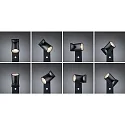 Paulmann LED Outdoor Pollerleuchte CUFF PIR, 230V, 12,5W, 3000K, 700lm, IP44, mit Lichtsensor, anthrazit
