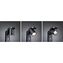 Paulmann LED Outdoor Pollerleuchte CUFF PIR, 230V, 12,5W, 3000K, 700lm, IP44, mit Lichtsensor, anthrazit