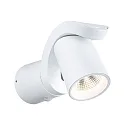 LED Outdoor Wandleuchte CUFF PIR, 230V, 12,5W, 3000K, 700lm, IP44, mit Lichtsensor, weiß