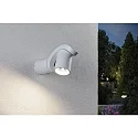 Paulmann LED Outdoor Wandleuchte CUFF PIR, 230V, 12,5W, 3000K, 700lm, IP44, mit Lichtsensor, weiß
