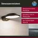 LED Außenwandleuchte ANELA, IP44, rund, mit PIR-Sensor, Seeluft resistent, schaltbar, anthrazit, 15W 2200/3000K 700lm