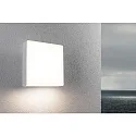Paulmann outdoor wall luminaire AZALENA PIR with sensor IP44, transparent, white 