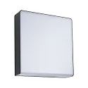 Paulmann LED Outdoor Wandleuchte AZALENA ZigBee, 230V, 10W, 2200-3000K, 700lm, IP44, mit Lichtsensor, insektenfreundlich, anthrazit