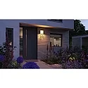 Paulmann LED Outdoor Wandleuchte AZALENA ZigBee, 230V, 10W, 2200-3000K, 700lm, IP44, mit Lichtsensor, insektenfreundlich, anthrazit