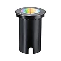 LED Outdoor Smart Home Bodeneinbauleuchte FLOOR RGBW ZigBee, rund, 230V, 9W, 2700-6500K, 300lm, IP67, schwarz