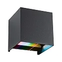 LED Außenwandleuchte CYBO 2,5W, 2000-6500K, 150lm, IP44, rgbw, dimmbar Zigbee, anthrazit