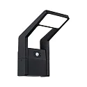 LED Outdoor Wandleuchte JUNTEA PIR, 230V, 16W, 3000K, 900lm, IP44, mit Lichtsensor, anthrazit