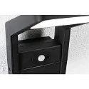 Paulmann outdoor wall luminaire JUNTEA PIR with sensor IP44, anthracite, transparent 