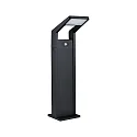 Paulmann LED Outdoor Pollerleuchte JUNTEA PIR, 230V, 16W, 3000K, 900lm, IP44, mit Lichtsensor, anthrazit