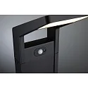 Paulmann LED Outdoor Pollerleuchte JUNTEA PIR, 230V, 16W, 3000K, 900lm, IP44, mit Lichtsensor, anthrazit