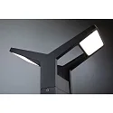Paulmann bollard lamp JUNTEA PIR 2 2 flames, with sensor IP44, anthracite, mat 